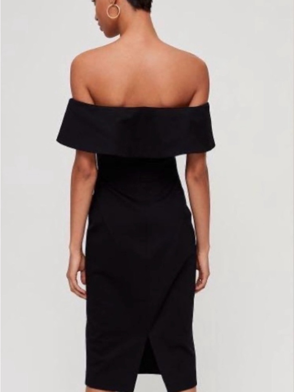 Aritzia Babaton Black Off-Shoulder Sheath Dress - Picture 4 of 7